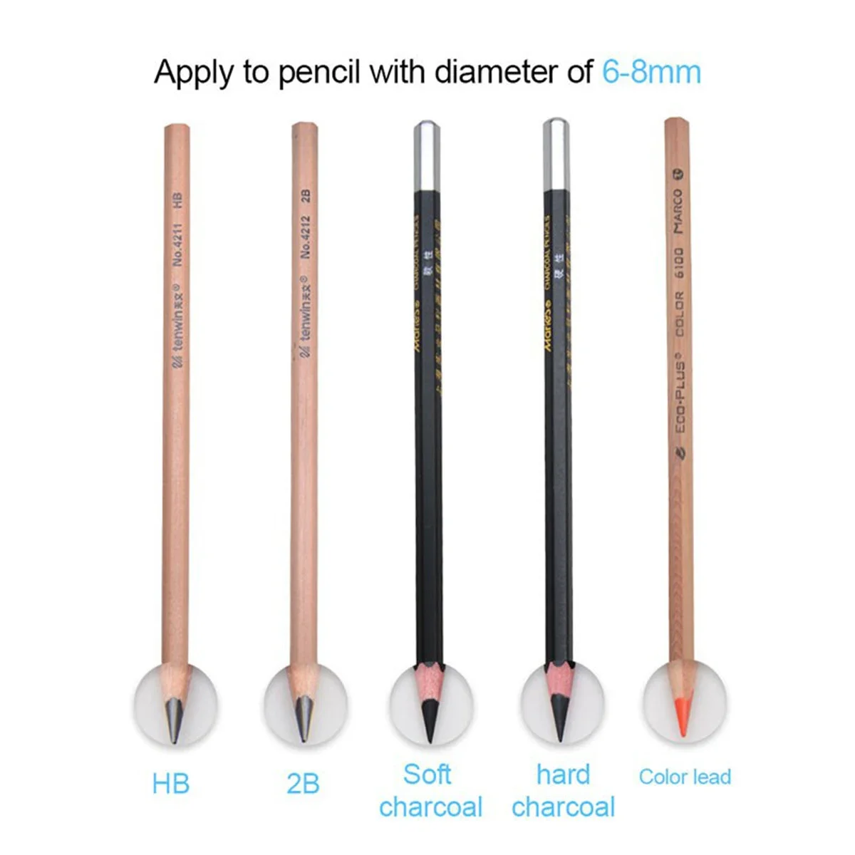 Tegooe Tegooe Automatic Electric Pencil Sharpener with Auto-Stop for Standard Pencils 6-8mm