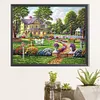 （AB/Round Drills)Quiet Countryside-Full  Diamond Painting 50*40CM