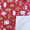Festive Chinese New Year Red Gift Wrapping Paper