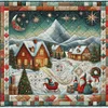 (Multi-Style) Christmas Truck-11CT Stamped Cross Stitch 40*40cm/15.75*15.75in