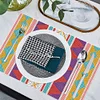 2Pcs Ethnic Style Diamond Painting Placemat DIY Art Placemat for Table Decor
