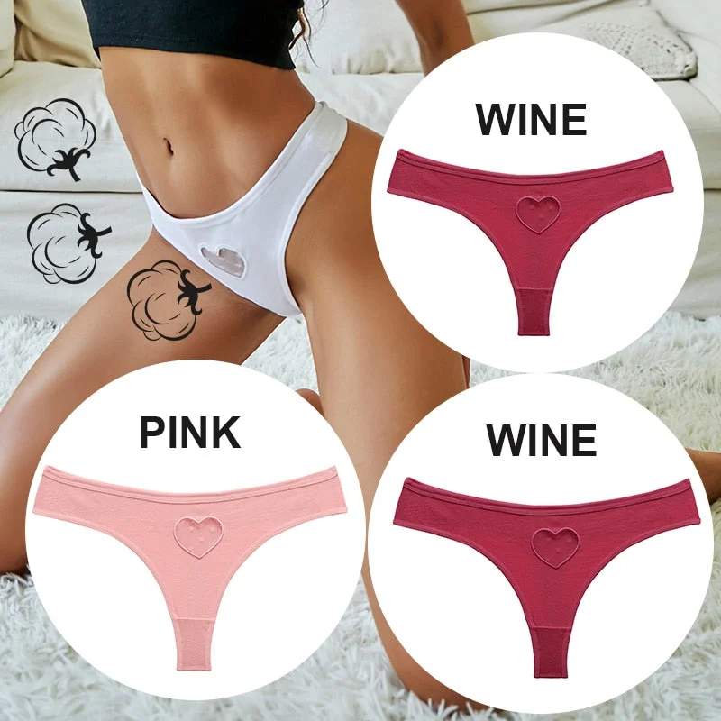 FINETOO 3PCS/Set S-XL Women Panties G-String Underwear Fashion Thong Lingerie Low Rise Panty Sexy Lace T-Back Woman Panties