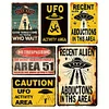 6PCS UFO - Vintage Metal Signs Set - 20*30cm/30*40cm