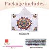 DIY PU Diamond Painting Tissue Box Kit Desktop Tissue Holder with Rhinestone Diamond Desk Decorative Tissue Box for Adults Desktop Storage Organizer (Mandala)