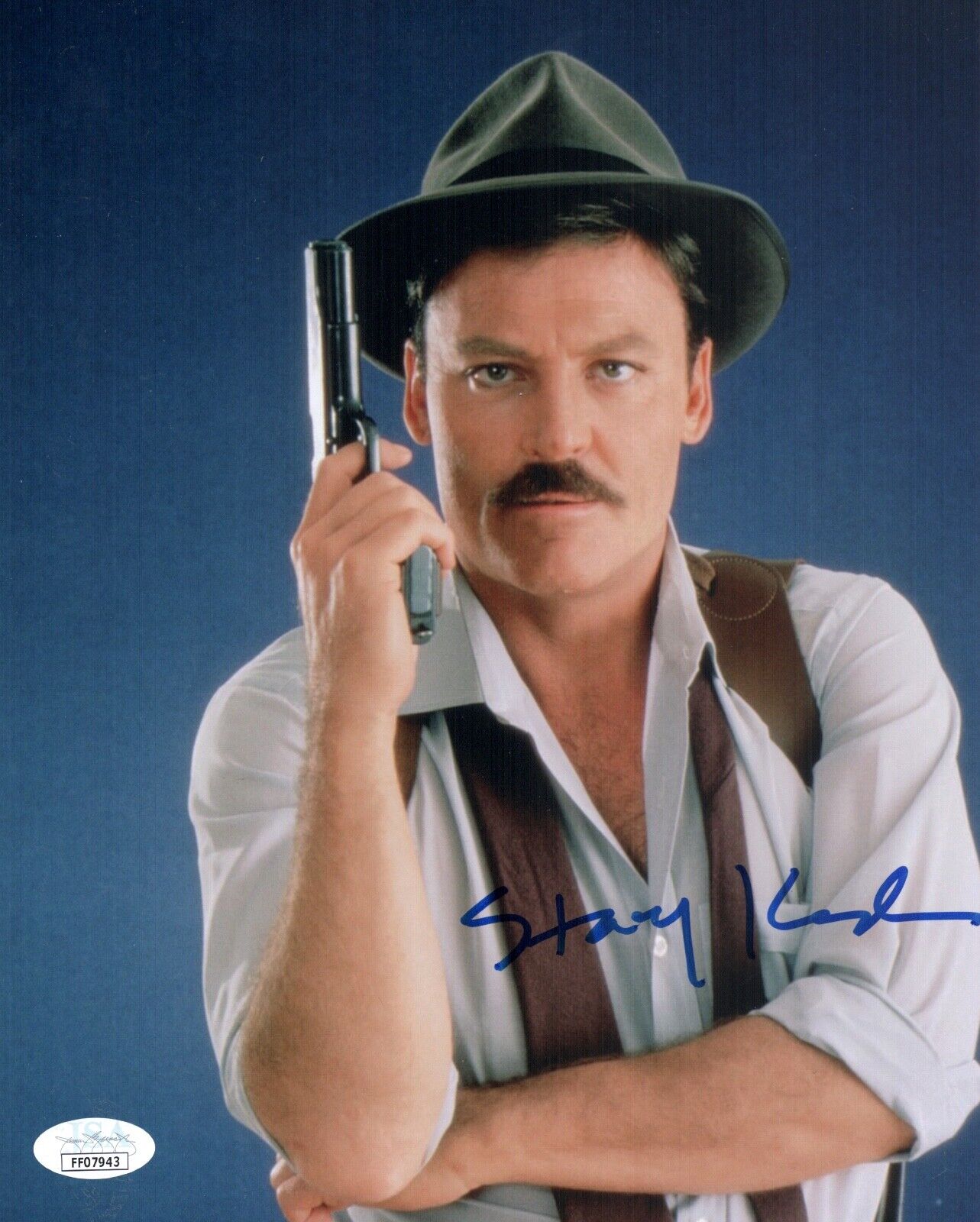 STACY KEACH Hand Signed MIKE HAMMER 8 X 10 Photo Poster painting IN PERSON PROOF JSA COA