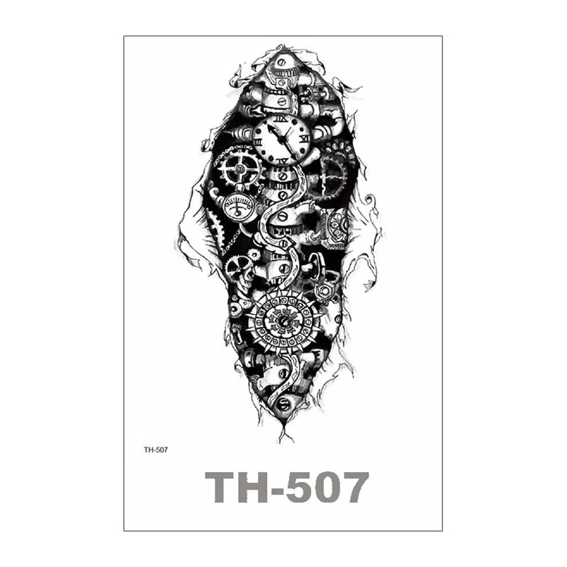 SDRAWING Temporary Tattoo For Women Sexy Tattoo Stickers Body Art Tattoo Chest Stickers Arm Tattoo Men Fashionable Fake Tatoo Cool Tattoo