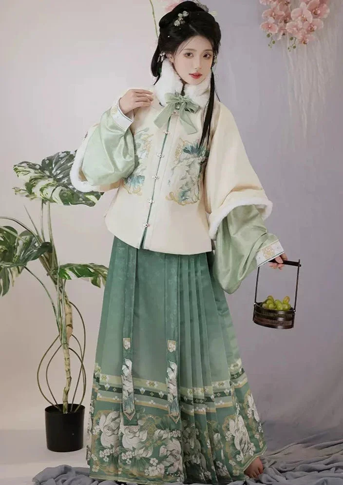 Lotus Garden | 3-Pieces 2024 New Year Ming Hanfu 