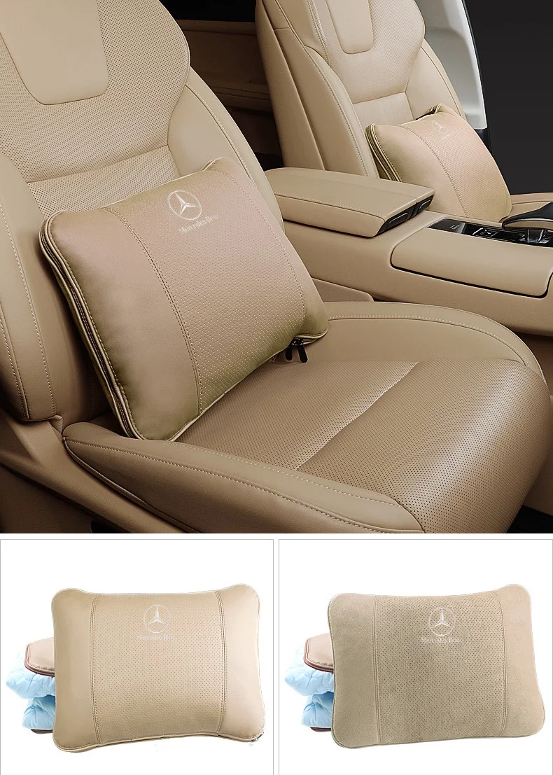 Car high-end leather pillow quilt (customized car LOGO style)