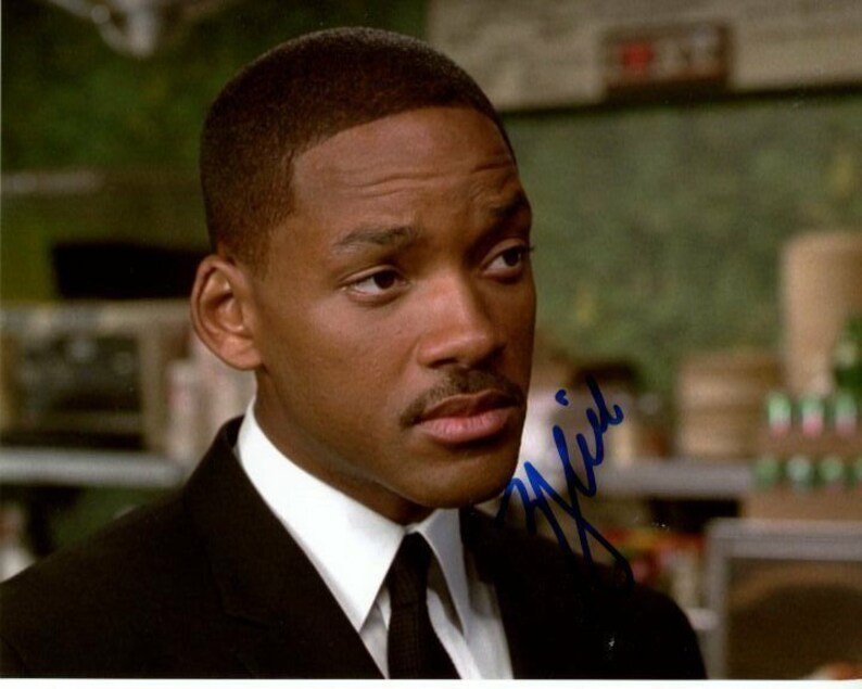 Will smith signed autographed men in black agent j Photo Poster painting