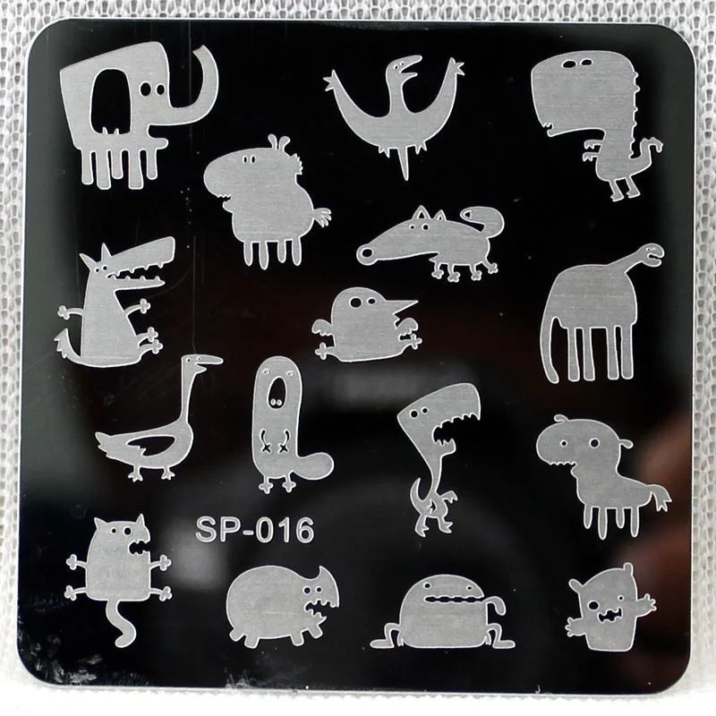 Nail Stamping Plates Cartoon Stamping Plate  SP Design Nail Art Image Plate Equipment Stamp Stamping Plates Manicure Template-Nail Inspo