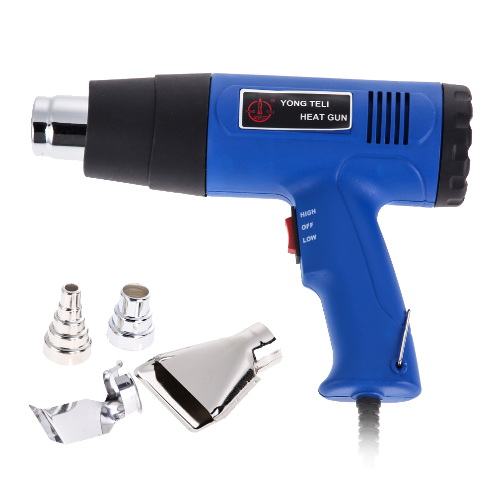 

1500W Watt Dual Temperature Heat Gun +4 Nozzles Power Tool 400-800°, 欧规, 501 Original