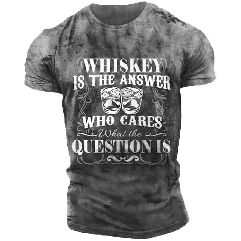 Whiskey Is The Answer Whisky T Shirt-Compassnice®