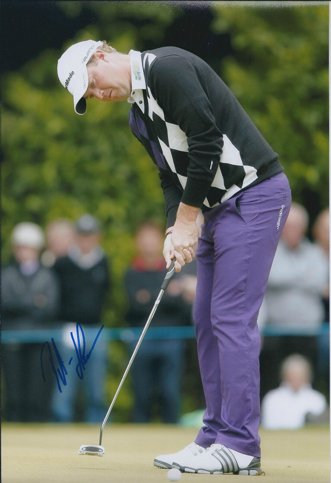 Peter HANSON SIGNED Autograph 12x8 Photo Poster painting AFTAL COA European Tour Winner Golf