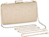 BAIGIO Abendtasche Damen Glitzernd Clutches Bag Elegant Schultertasche fur Hochzeit Party Cocktail Golden