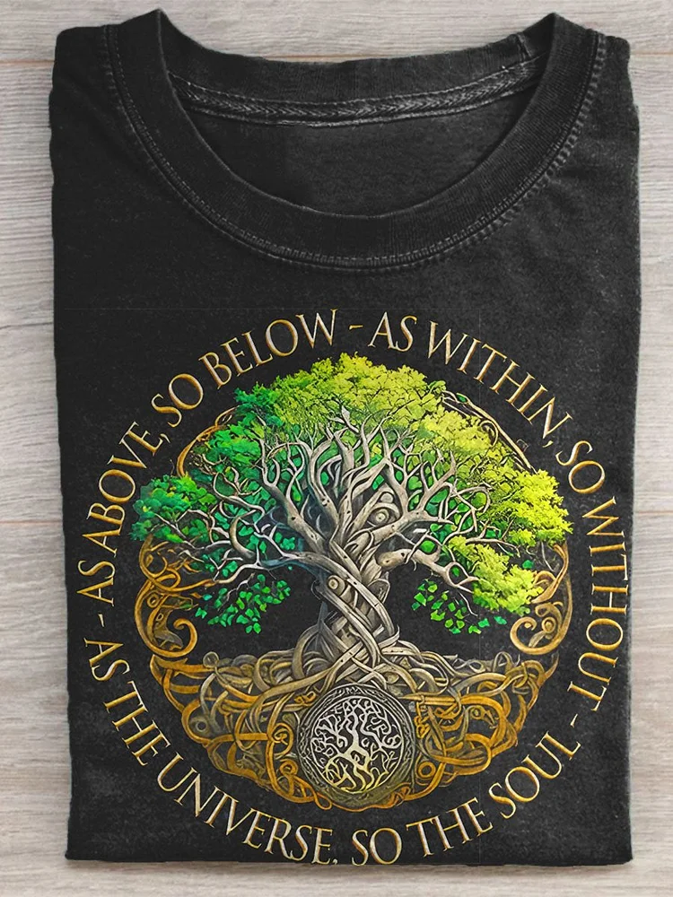 Green Tree of Life Forest Art Print T-shirt