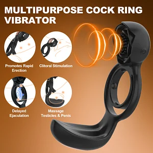 3.0 Rose Penis Ring Remote Control Dual-motor Cock Ring For Couples