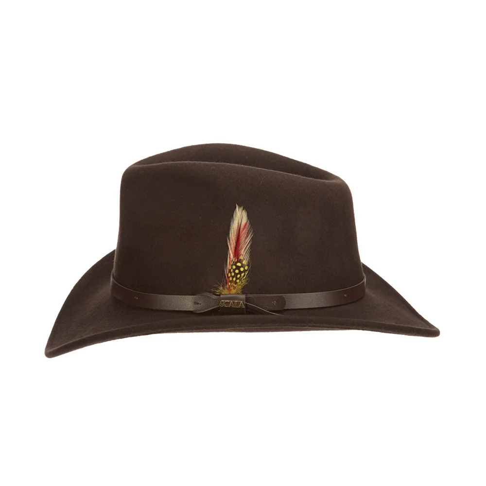 Dakota Fedora-CHOCOLATE[Fast shipping and box packing]