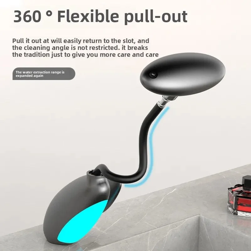 Smart LED Bathroom Faucet – 4 Water Modes, 360° Pull-Out Head