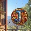>SALE<Double Sided Letter J Suncatcher Diamond Drawing Hanging Ornament for Home Decor