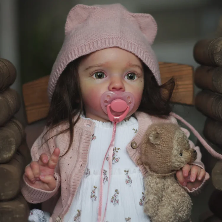  [New] 20" Look Real Baby Doll Girl Named Vccian with Bottle and Pacifier Real Toddler Dolls Best Gifts Ideas - Reborndollsshop®-Reborndollsshop®