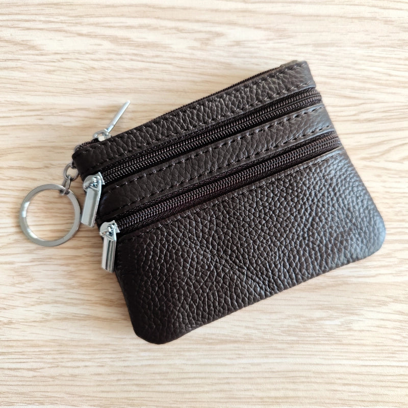 Explosions Genuine Leather Coin Purse Ladies Home Zipper Key Bag Multifunctional Card Bag Coin Coin Coin Bag