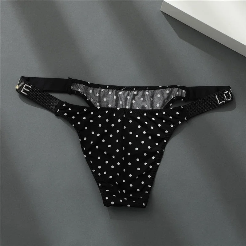 FINETOO Women Crystal Panties Sexy Leopard Woman Underwear Female Underpants Crystal Pantys For Girl Shinny Rhinestone Lingerie