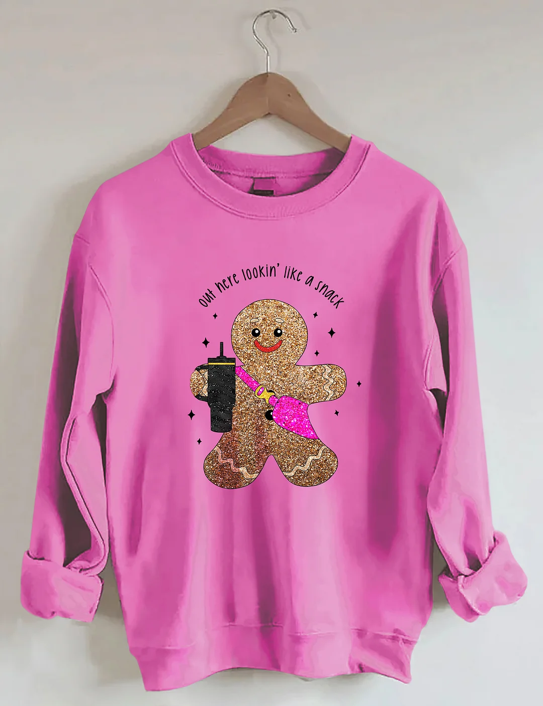Sparkly Gingerbread Man Sweatshirt