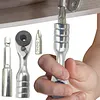 Mini Ratchet Wrench 1/4 Inch Short Ratchet Handle High Quality Socket Tool Torque Ratcheting Wrench for Daily Bicycle Car Repairs