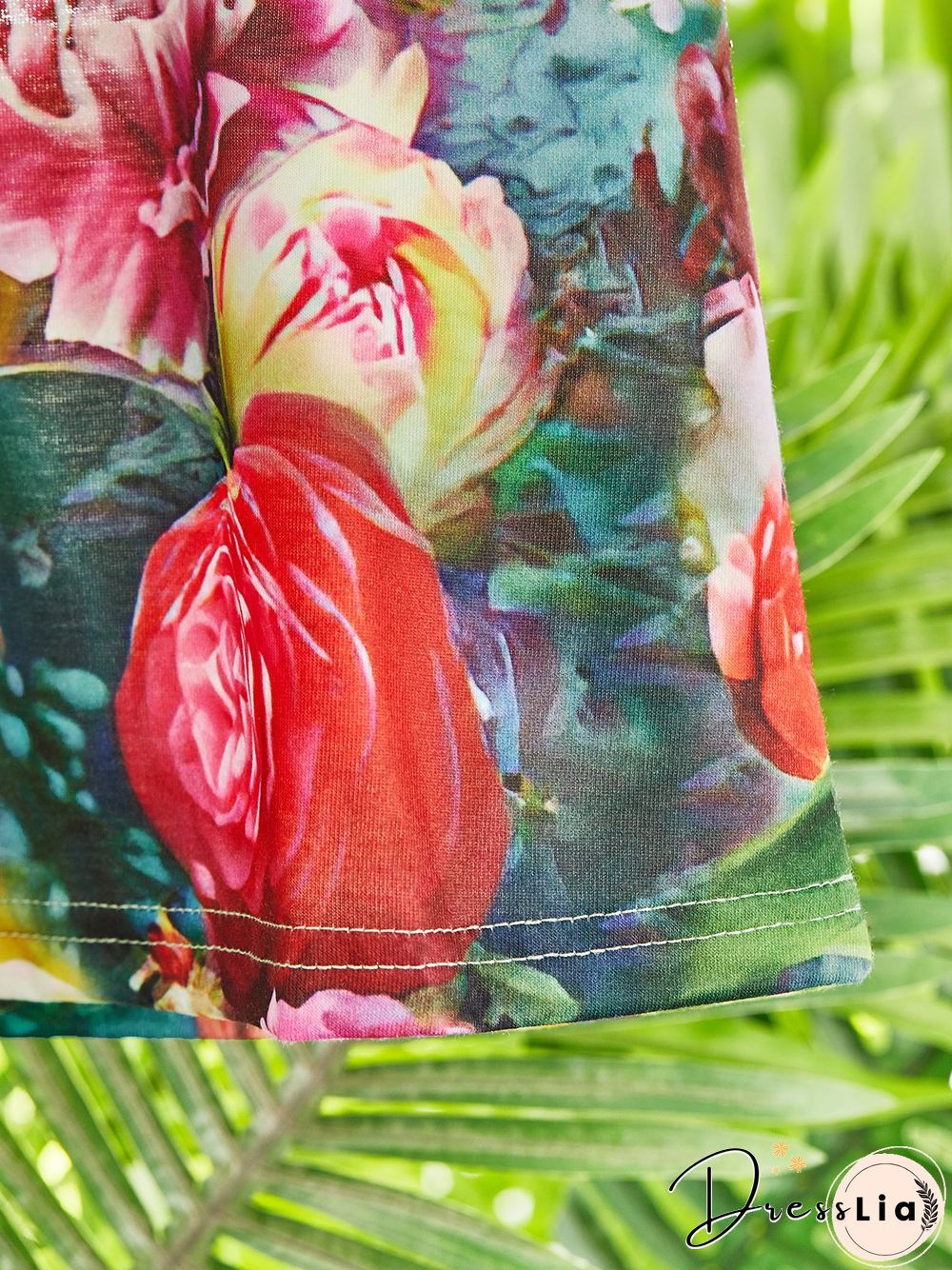 Casual Short Sleeve Crew Neck Printed Top