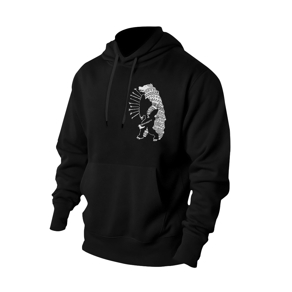 Native Spirit: Bear Totem hoodies