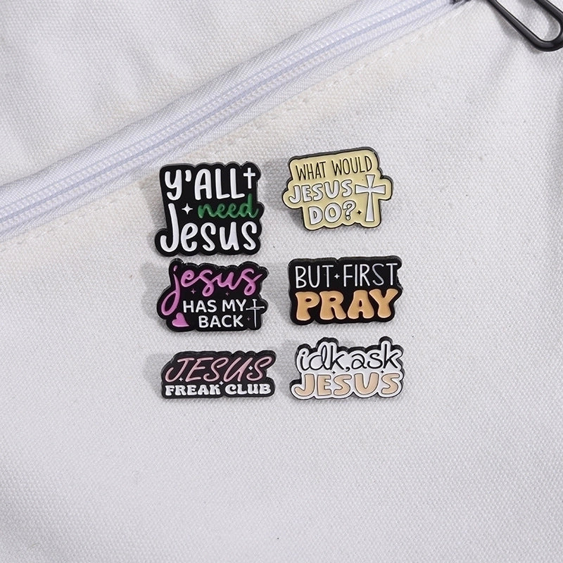 Cartoon Style Cowboy Style Letter Alloy Stamping Stoving Varnish Plating Women’s Brooches