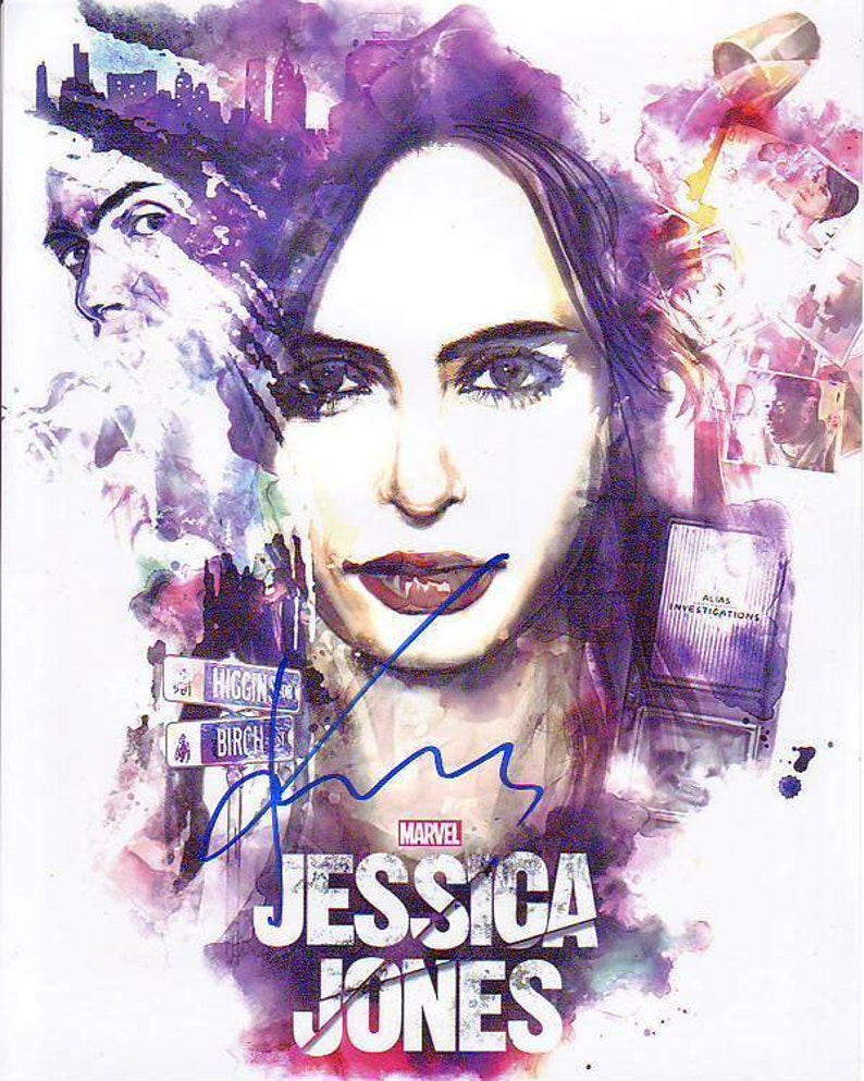 Krysten ritter signed autographed jessica jones Photo Poster painting
