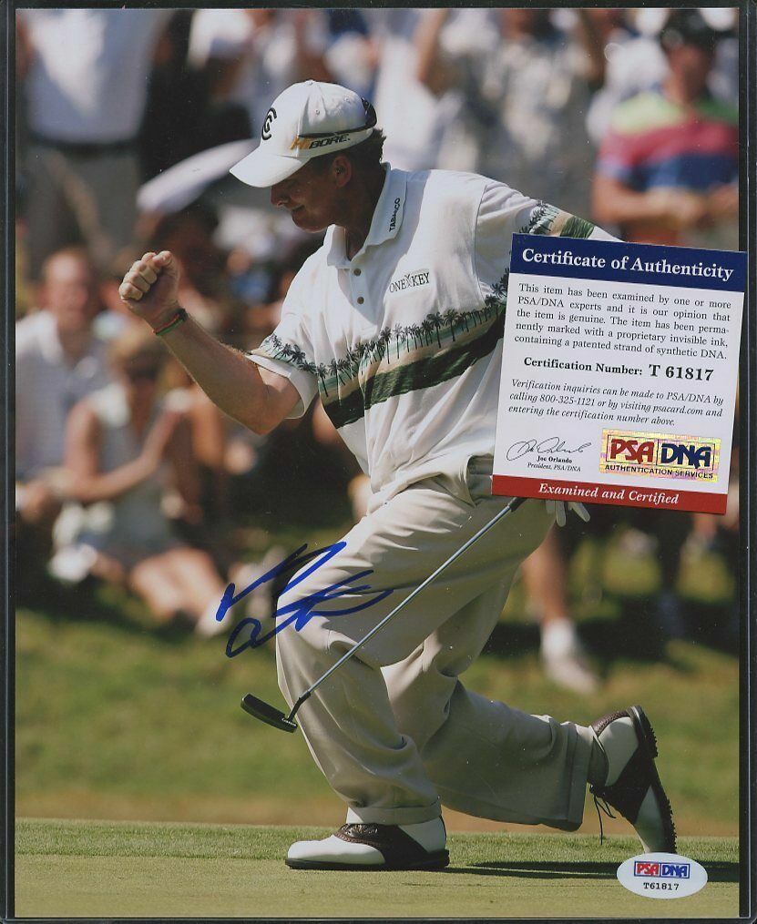 Woody Austin signed PGA Rookie of the Year 1996 8x10 Photo Poster painting PSA COA (D)