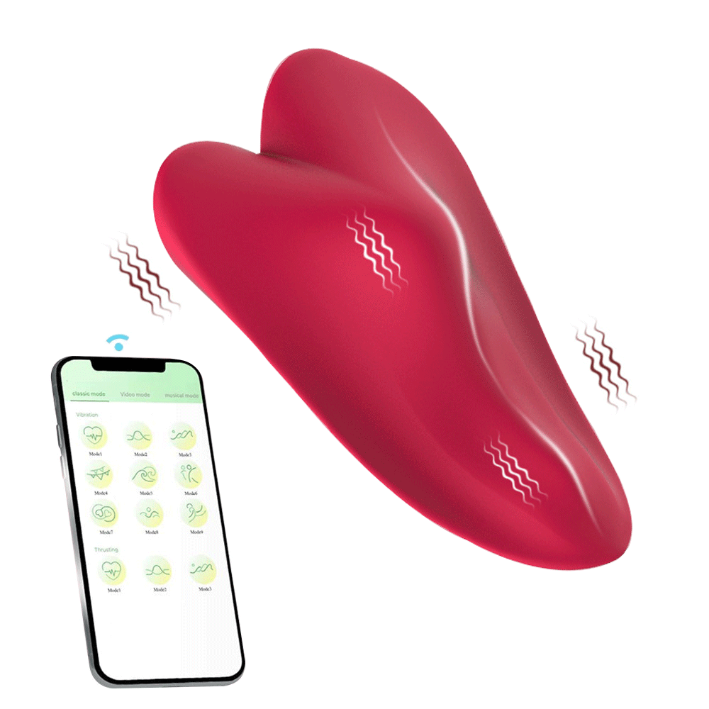 Heart Shaped App Remote Control Panty Vibrator - Rose Toy