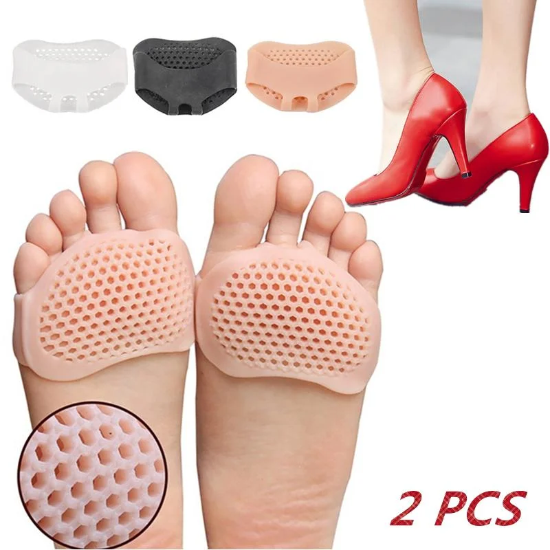 Insoles Forefoot Pads for Women High Heel Shoes Foot Blister Care Toes Insert Pad Silicone Gel Insole Pain Relief Toe Pad Insert