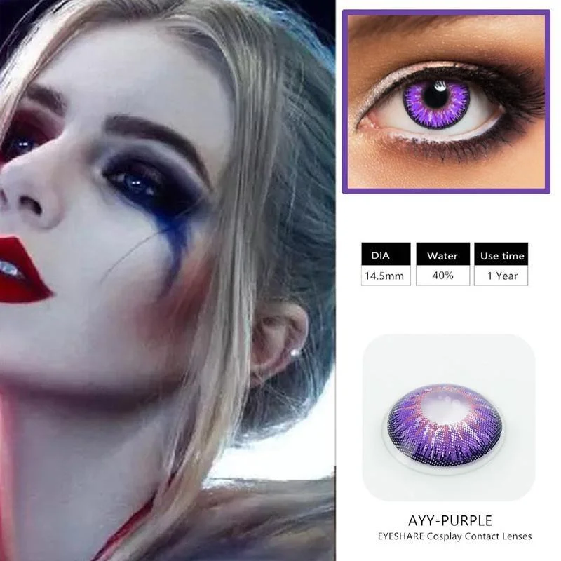 Halloween cos clown girl (12 months) cosmetic contact lenses