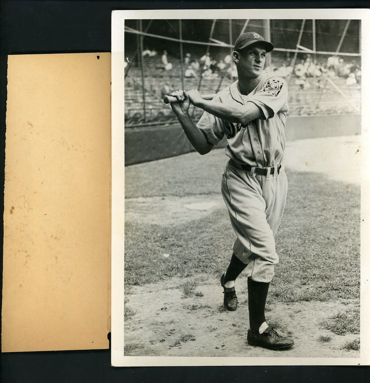 Barney McCosky 1940 World Series Type 1 Press Photo Poster painting Detroit Tigers