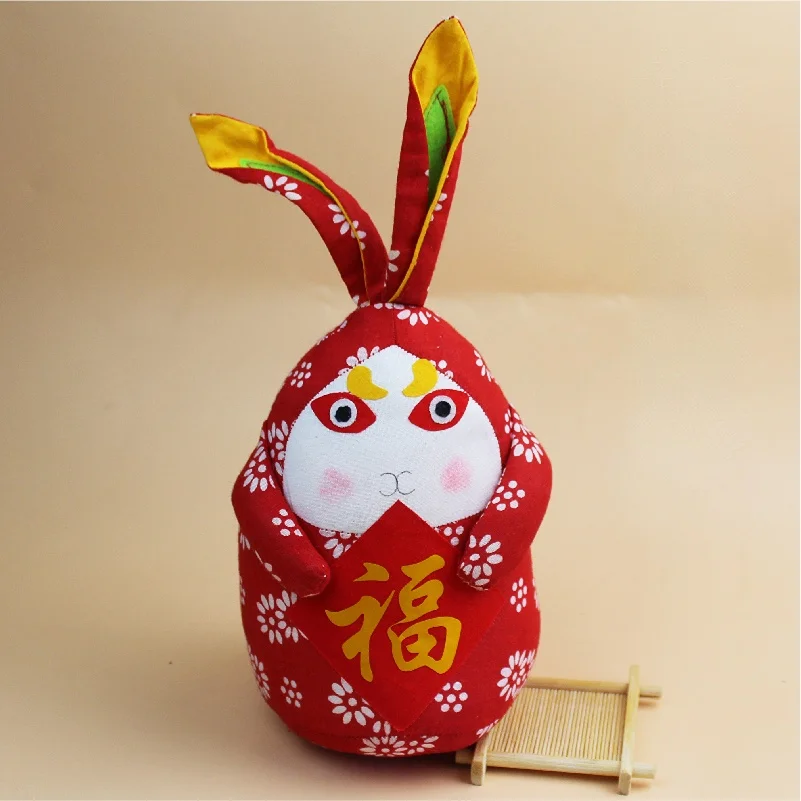 Chinese Traditional Craft Rabbit God Figurine Gift Souvenir