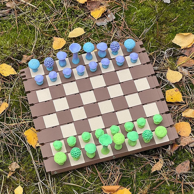 Magnetic Forest Mushrooms Chess