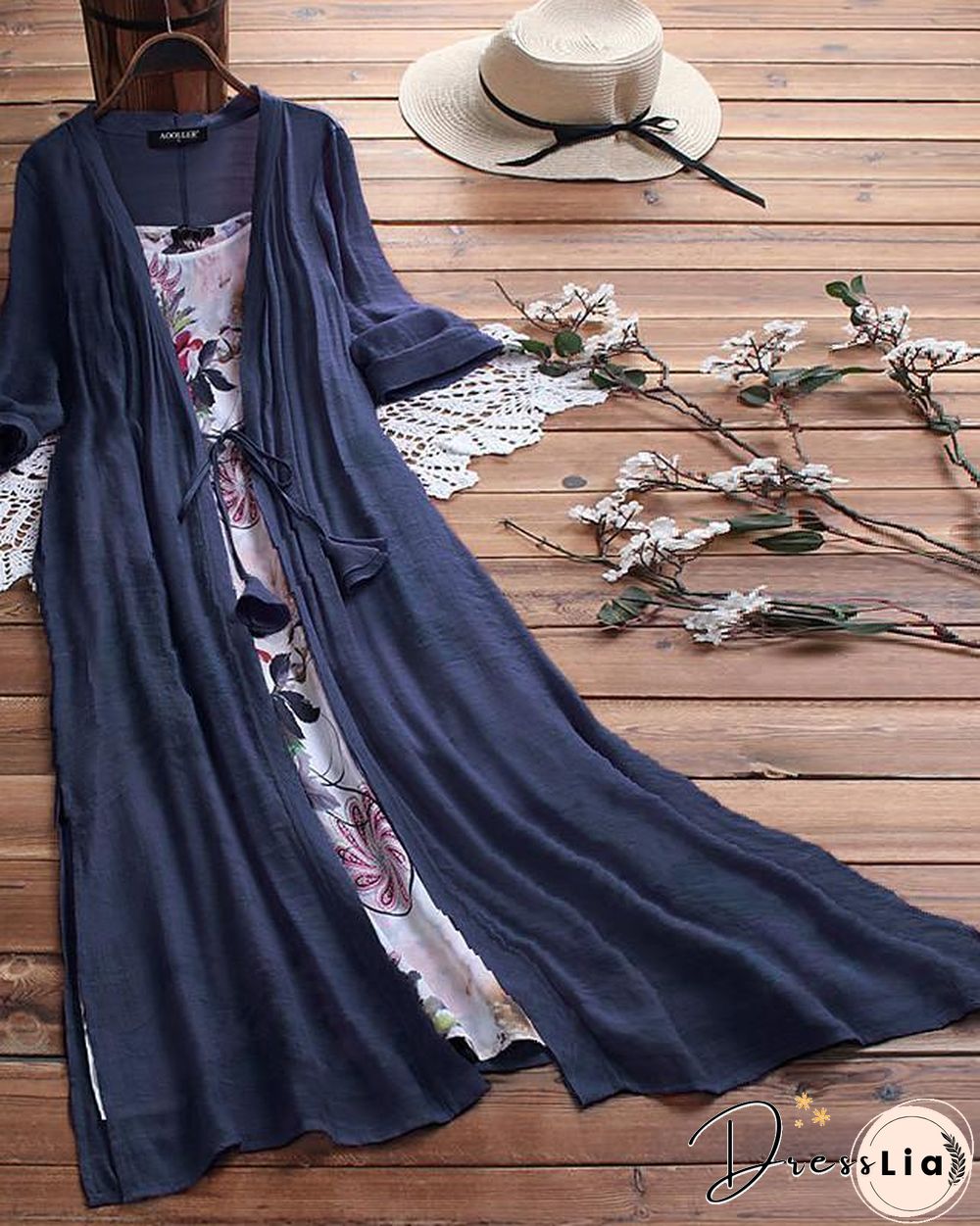 Womens Swing Dress Maxi Long Half Sleeve Geometric Plus Size Hot Loose Blue Yellow