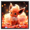 Pokémon Eevee-11CT Stamped Cross Stitch 40*40cm/15.75*15.75in