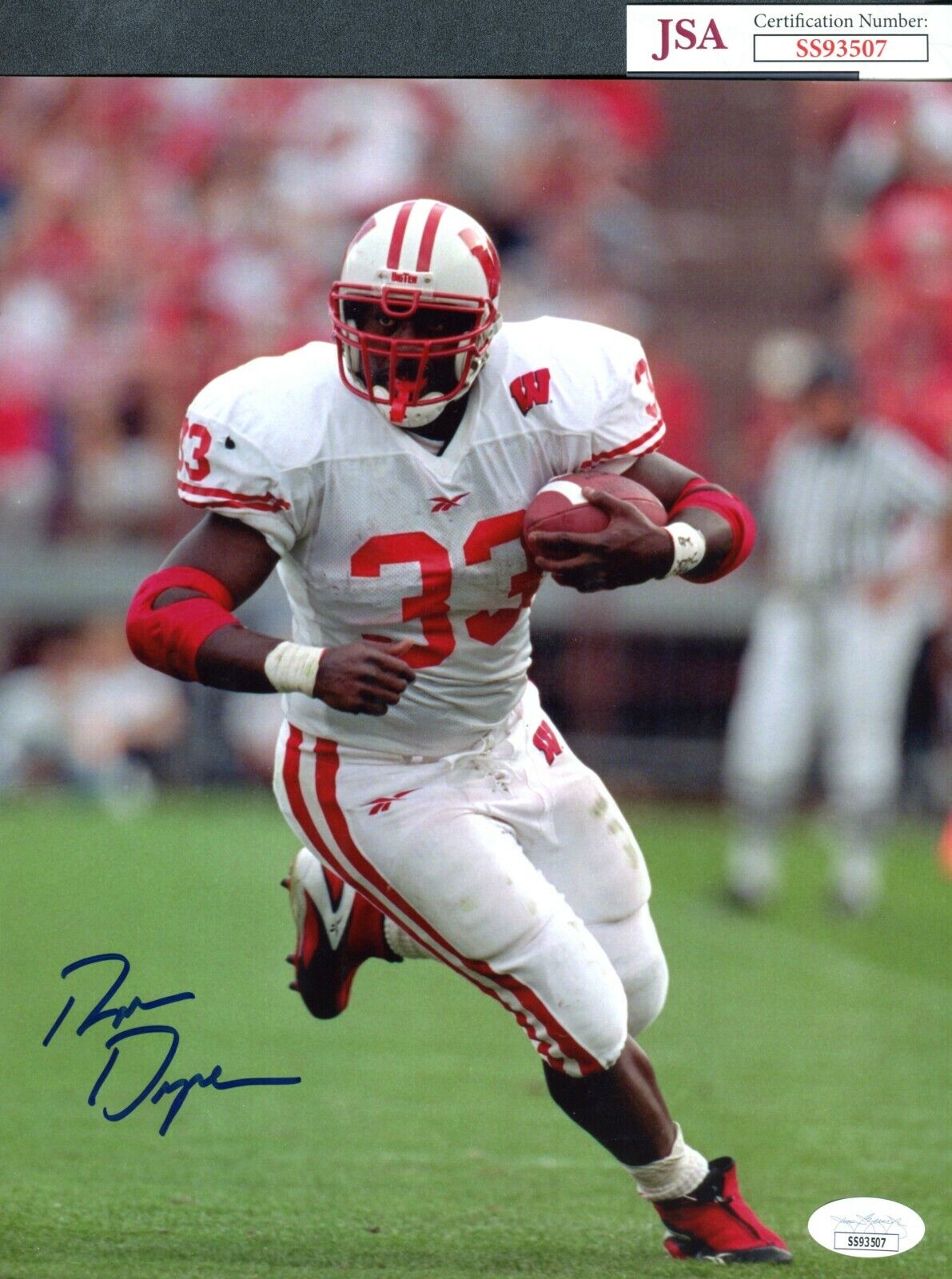 JSA Ron Dayne Autographed Signed AUTO 8x10 Photo Poster painting Wisconsin Badgers TRB 920