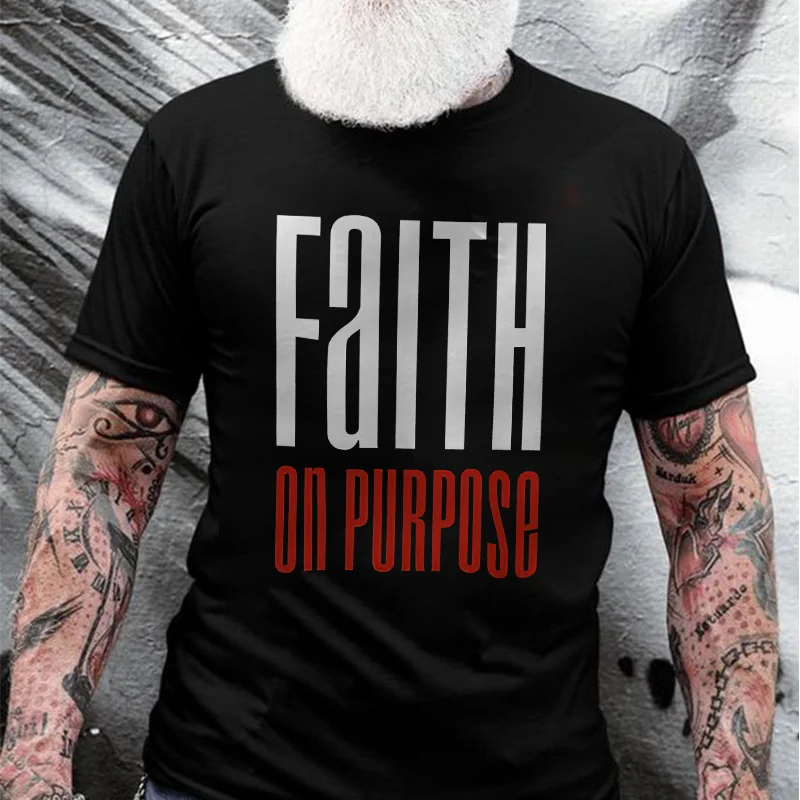 Faith On Purpose Printed Men's T-shirt