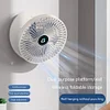 Foldable Air Cooler Wireless Fan Personal Fan for Home (white rechargeable A)