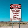 Funny Warning - Vintage Metal Signs(12*16Inch) - Warning