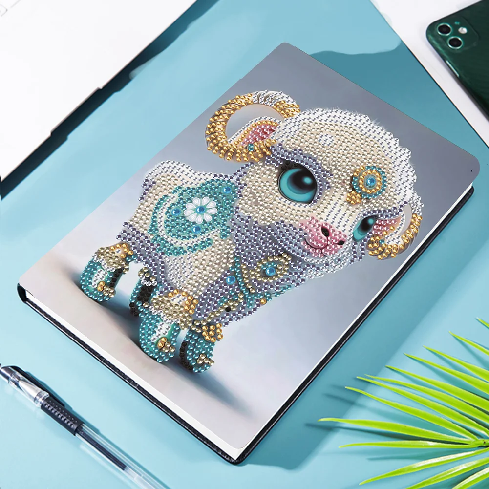 5D Diamond Mosaic Notebook 50 Pages DIY Journal A5 Chinese Zodiac
