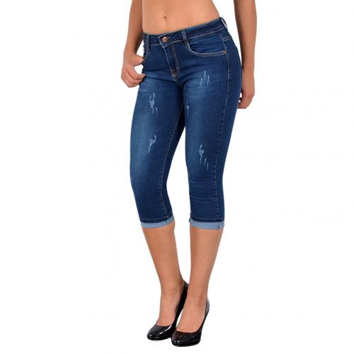 Bonusbiw 2025 New Summer Women Knee Length Denim Pants High Waist Skinny Jeans Slim Stretch Seamless Printed Leggings Shorts Pants