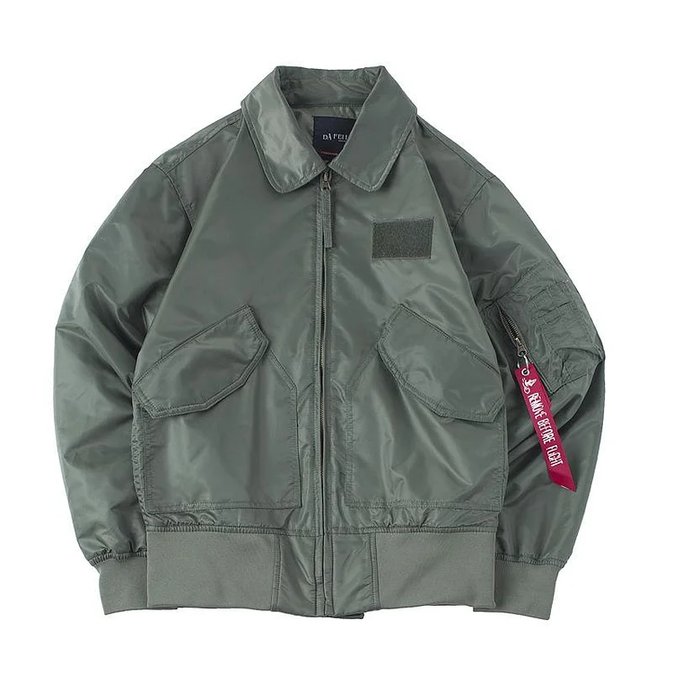 Men Bomber Jacket Dafeili Air Force Pilot Jacket Jacket Men's Business Shirt Baseball Uniform Autumn