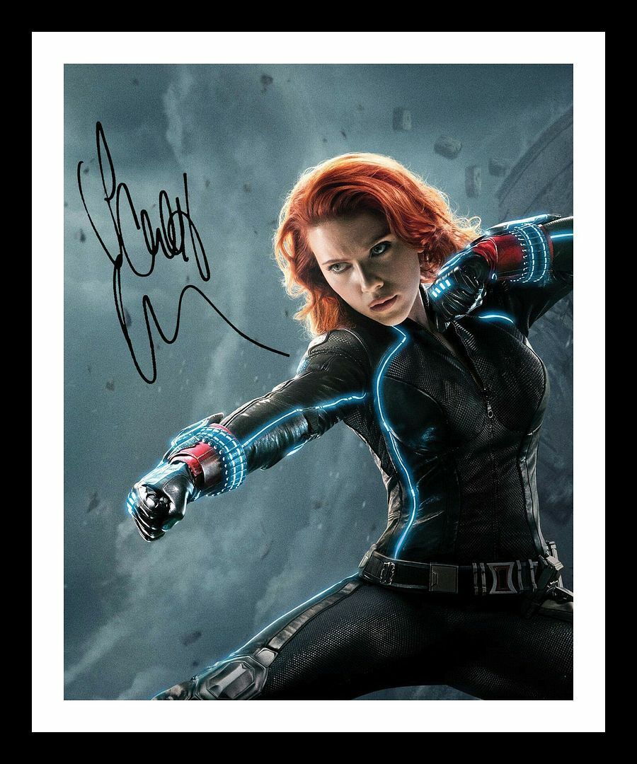 Scarlett Johansson - Black Widow - The Avengers Signed & Framed Photo Poster painting 1