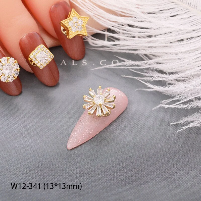 Japanese Nail Art Zircon High Speed Transfer Beads Rotatable Nail Alloy Pearlescent Nail Accessories DIY Nail Designer Supplies
